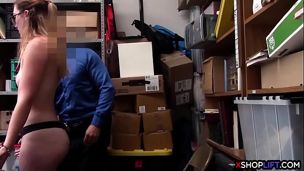 Play MP4 - Teen thief caught stealing and fucked by a mall cop