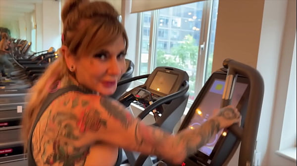 Tattoo Babe Meets A Dick At The Gym And Takes Him Up To Fuck Him thumbnail