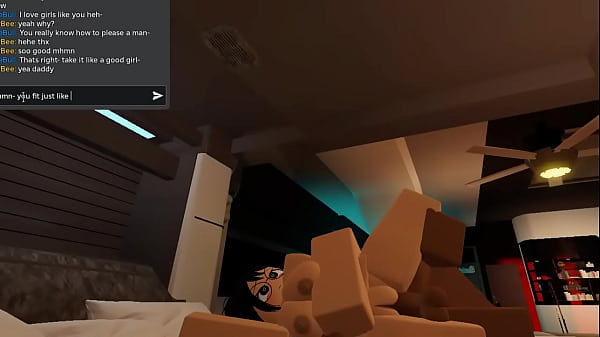 Slut with glasses getting railed on a roblox condo