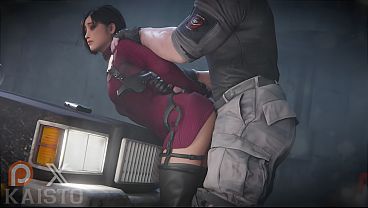 Ada wong from resident evil gets fucked on top of a police car