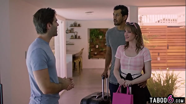 Play MP4 - Interracial teen couple staying over at their ex college professors house