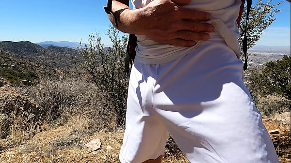 Play MP4 - Public freeballing in white shorts