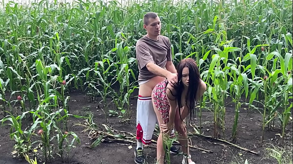 Play MP4 - I fucked my horny stepsister in the cornfield during the rain and came on her ass
