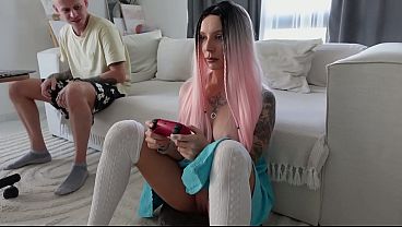 Nonton Teasing Step Sis In Short Skirt No Panties Got Anal On The Couch thumbnail