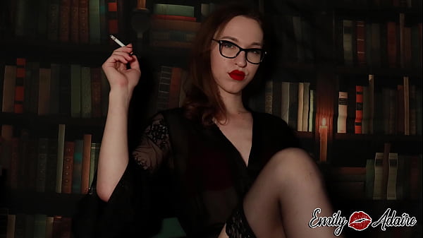 Smoking Fetish - Hot Ts In Stockings Smokes A Cigarette In Front Of You - Emily Adaire Ts thumbnail