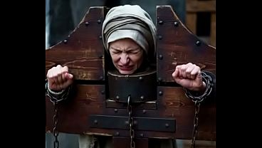 Shackles Handcuffed Pillory Women Bondage Dungeons thumbnail