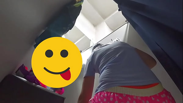 A hidden camera in the fitting room caught a juicy gorgeous ass in the lens mature blonde changes clothes and we spying