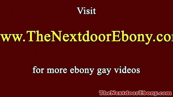 Play MP4 - Hunky ebony spitroasted by studs