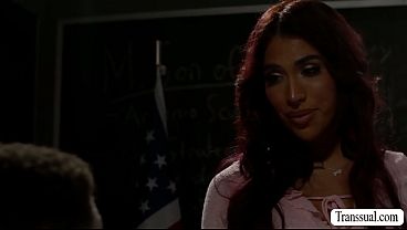 shemale Teacher Seduces Student