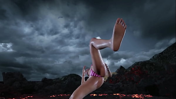 Lili get's stretched by king bikini mod 