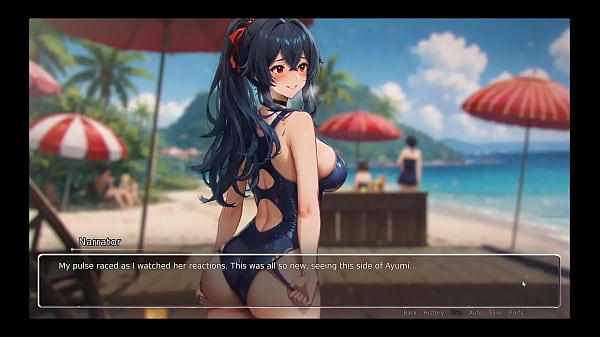 Bluring The Walls [ Romance Hentai Game ] Ep.7 Exhib Couple At The Beach ! thumbnail