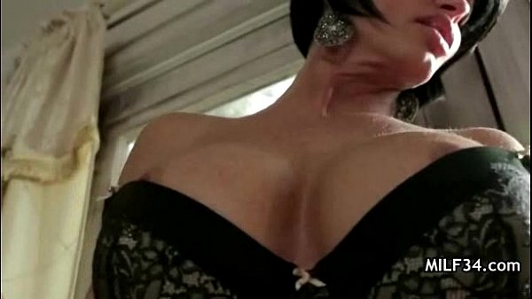 Big breated horny_milf s bedroom seduction