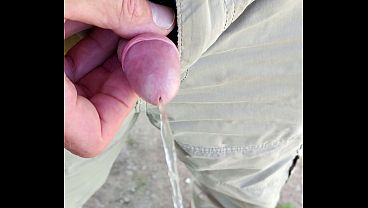 Paul50997 pisses outside