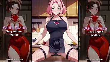 WaifuSwipe Asuka, Videl, Sakura, Android 18, Lucy, Shinobu