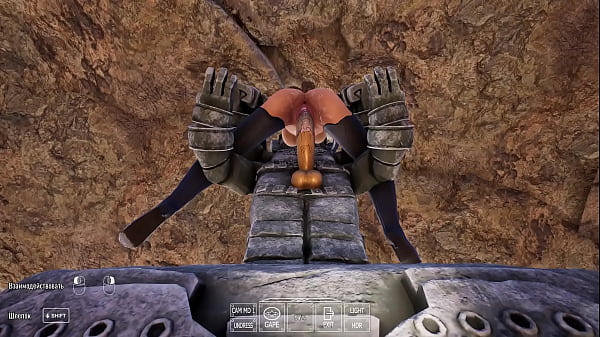 Lara's ass was stretched to the size of a cave animation hentai game 