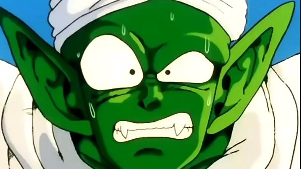 Piccolo_fica como cú na mão após enfrentar raditz