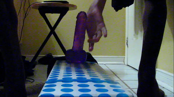 riding my big purpledildo