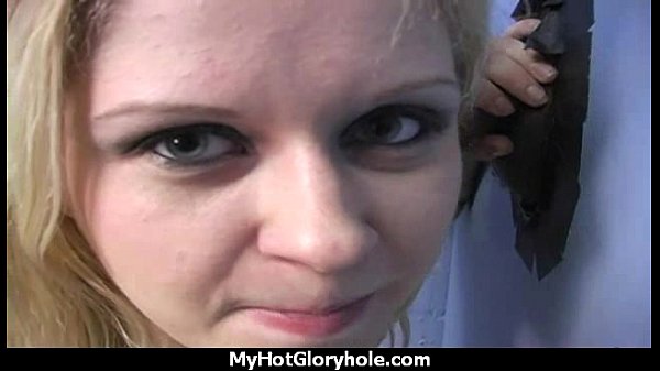 Gloryhole Blowjob Hottie makes_every dick cum 24