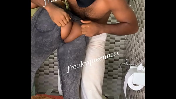 Husband quenched his thirst in the bathroom with stepdaughter 