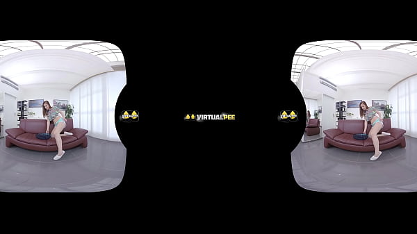 Antonia sainz is caught peeing her pants in vr porn scene 