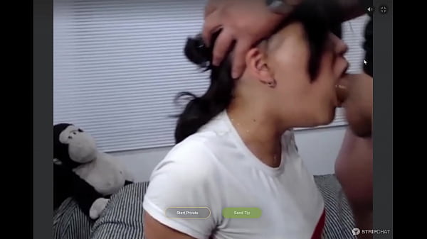 Deep throat gagging leads to sex 