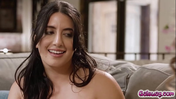 Arabelle Raphael starts sexily removing Sarah Arabics cycling outfit 