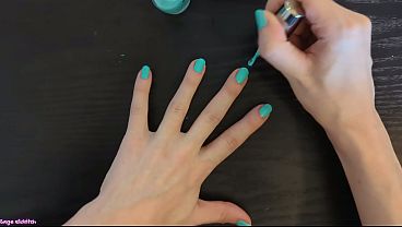 Sage Eldritch Painting Her Nails Robin Egg Blue [SFW]