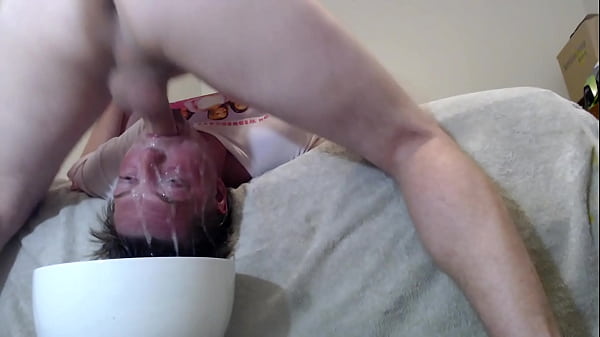 getting face fucked while puking and tasting my puke! 
