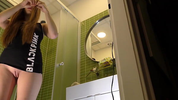 Sexy Tight Pussy Red Head Girl Shows Her Pussy And Ass To Tease In The Bathroom With The Shortest Sundress Ever Which Is Revealing Her Naked Ass thumbnail