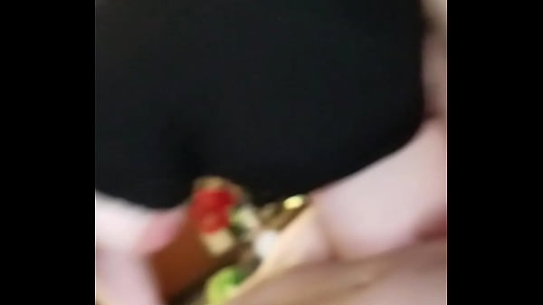 Riding cowgirl pleases withcream pie