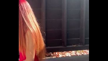 Italian Stepmom Artemisia Love Sexy Smoker Outside 