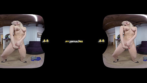 Katy Sky teases and strips out of her tight hotpants in this VR video 