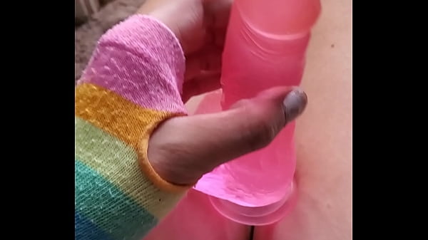Play MP4 - Femboy jerking dildo&comma; gets excited