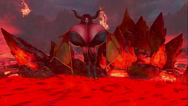 Massive titty demon for your Halloween 