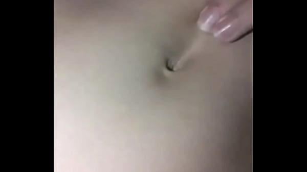 The first video playing with her belly button