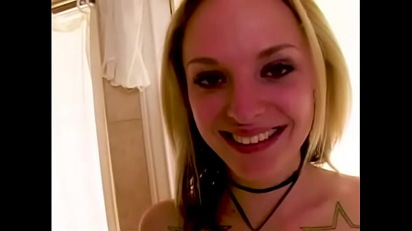 FAYE RUNAWAY Cute 19 YO Tattoed Cutie Big Dick POV Blowjob and Cum Facial 
