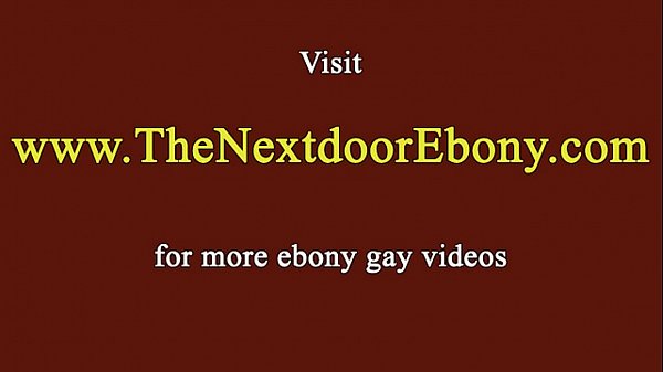 Ebony hunk cocksucked by bound black stud