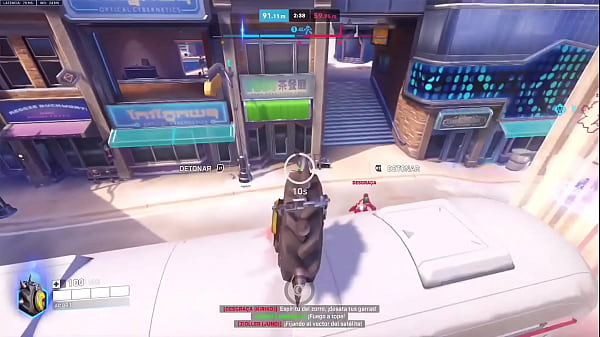 Epica jugada de la partida en overwach con junkrat en servidores de pc