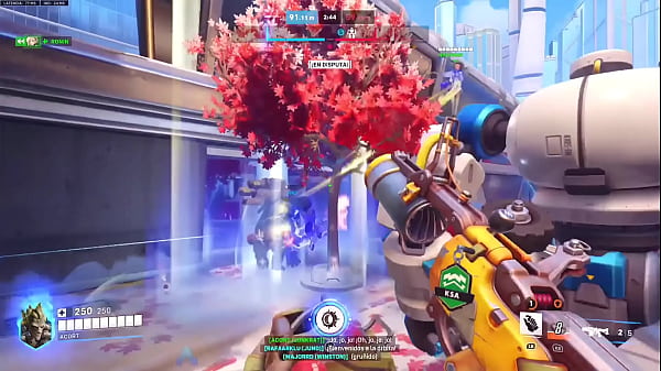 Epica jugada de la partida en overwach con junkrat en servidores de pc 