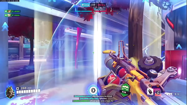 Epica jugada de la partida en overwach con junkrat en servidores de pc