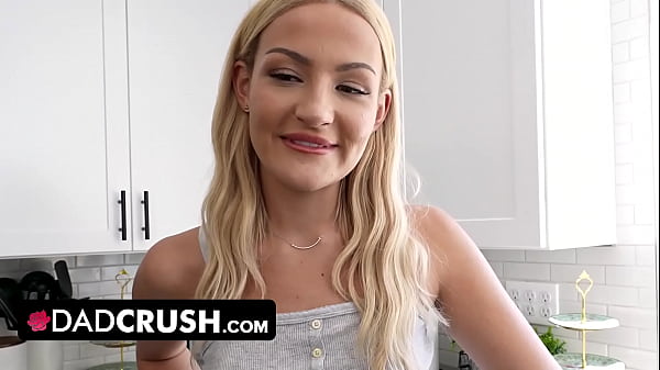 Play MP4 - DadCrush - Sexy Blonde Babe Mila Monet Gets On Her Knees And Swallows Stud's Cock