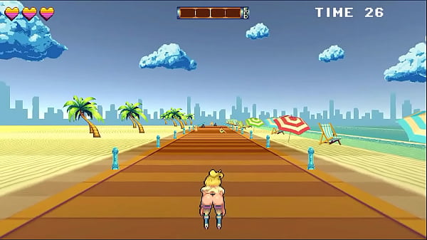 Play MP4 - Hot blonde in roller skates having sex with anyone she finds on the street in Rollerbabe hentai game