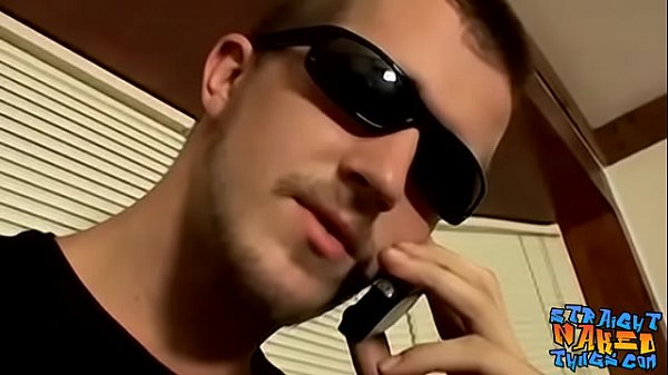 Throbbing cock of thug gets jerked hard 