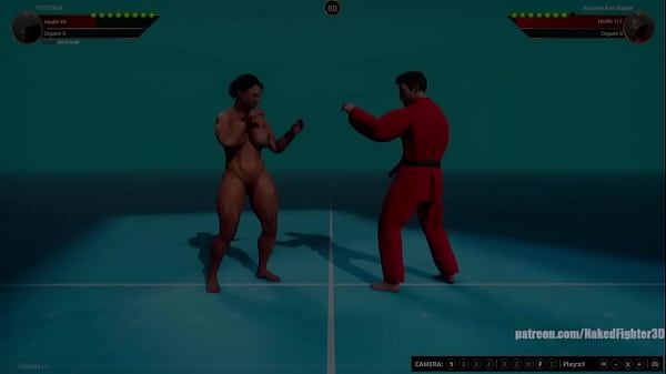 VITTORIA VS Master Ken_Baiter Naked Fighter 3D