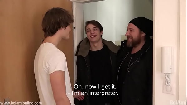 Sexy twink boy takes a huge cock all the way in 