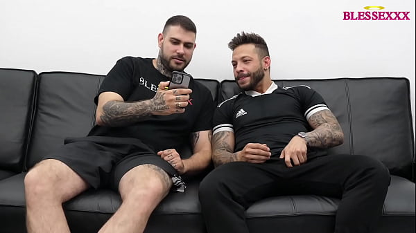 Play MP4 - My straight friend catches me masturbating and joins in