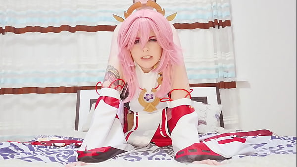 Dirty Gamer's Dream About Yae Miko From Genshin Impact: Rough Sex Until Cumshot On Virgin Pink Pussy thumbnail