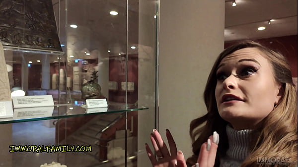 Bratty British Babe Goes to The History_Museum with Her_Stepdad