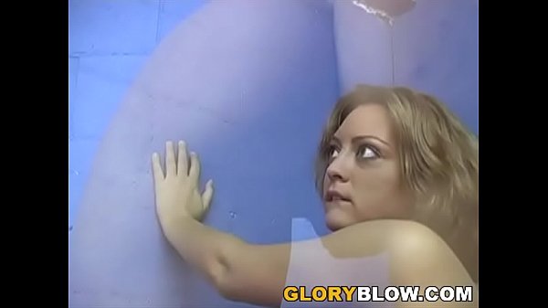 Francesca receives facial cumshot from a gloryhole bbc