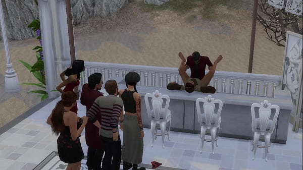 Play MP4 - The Blissful Simmers Wedding after party turned sex party